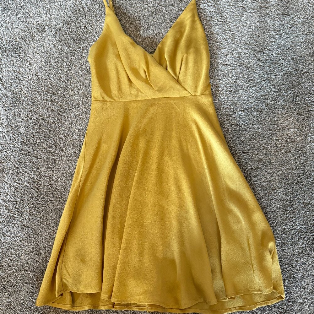 Express Gold Dress